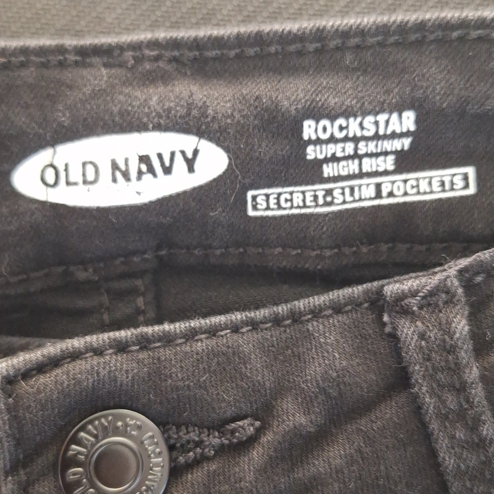 Old Navy Rockstar Jeans Skinny Black - Picture 6 of 7